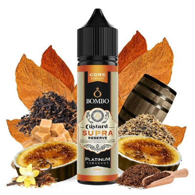 Bombo Core Edition Custard Supra Reserve Platinum Tobacco 10/60ml Flavour Shots